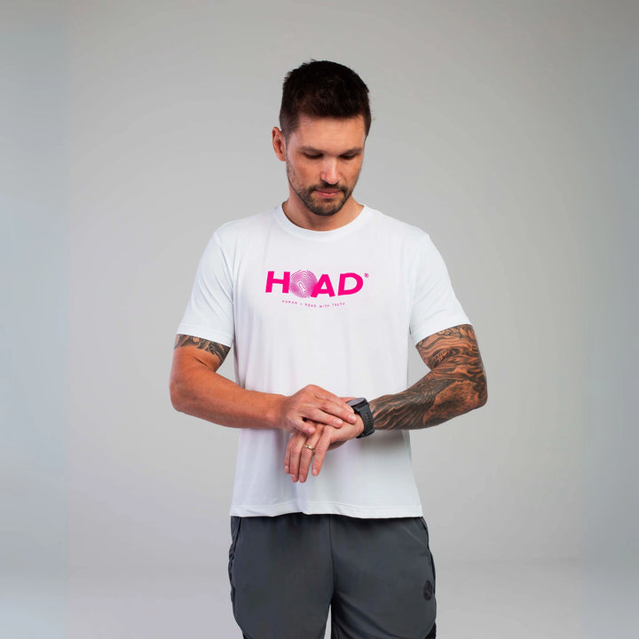 Camiseta Unisex Hoad Runflow® - Hoad -  Branco / Azul Petróleo / P-Branco / Azul Petróleo / M-Branco / Azul Petróleo / G-Branco / Azul Petróleo / GG-Branco / Laranja Flúor / P-Branco / Laranja Flúor / M-Branco / Laranja Flúor / G-Branco / Laranja Flúor / GG-Cinza / Rosa Flúor / P-Cinza / Rosa Flúor / M